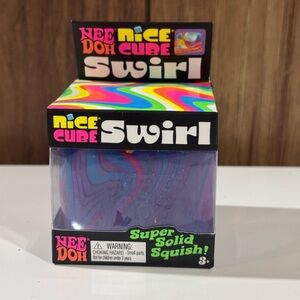 Needoh Nice Cube Swirl Purple Pink Blue  Sensory Toy Fast Ship
